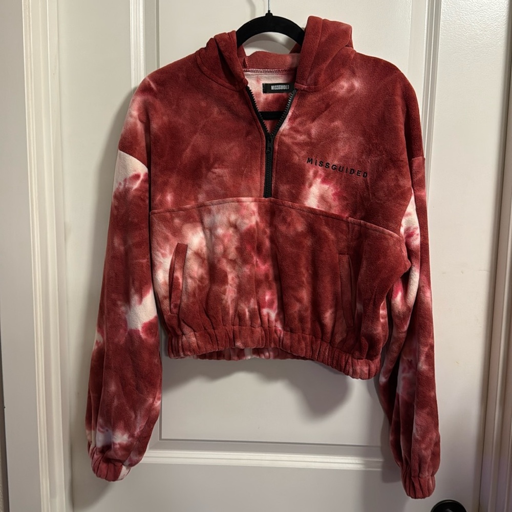 MISGUIDED size 8 cozy, crop hoodie ⚡️